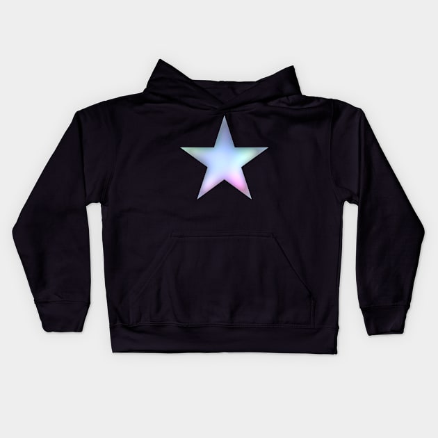 Star - rainbow Kids Hoodie by Nikokosmos